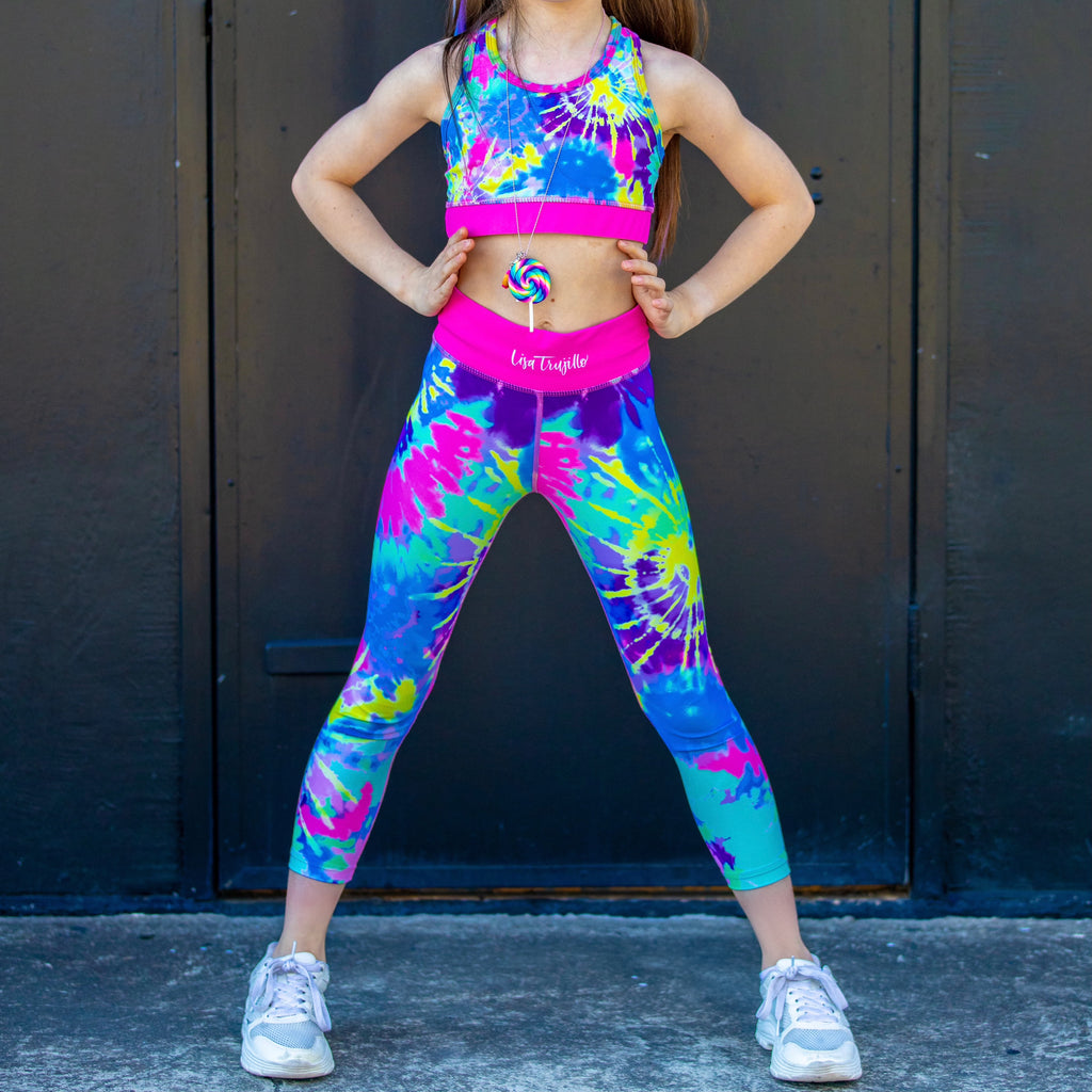 TIE DYE V1 TIGHTS - XS 3-4 REMAINS